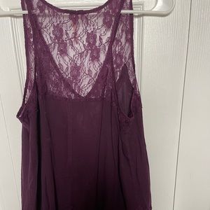 Free people purple lace shirt